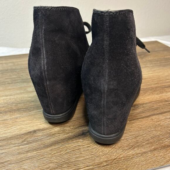 PRADA Rossa Desert Wedge Black Suede
SIZE 38 Lace-up Booties - Picture 4 of 10